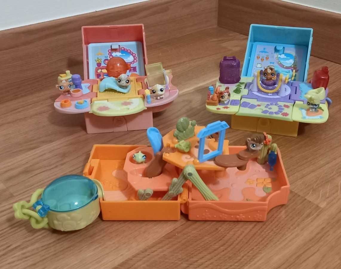 3 Conjuntos Littlest Pet Shop Completos