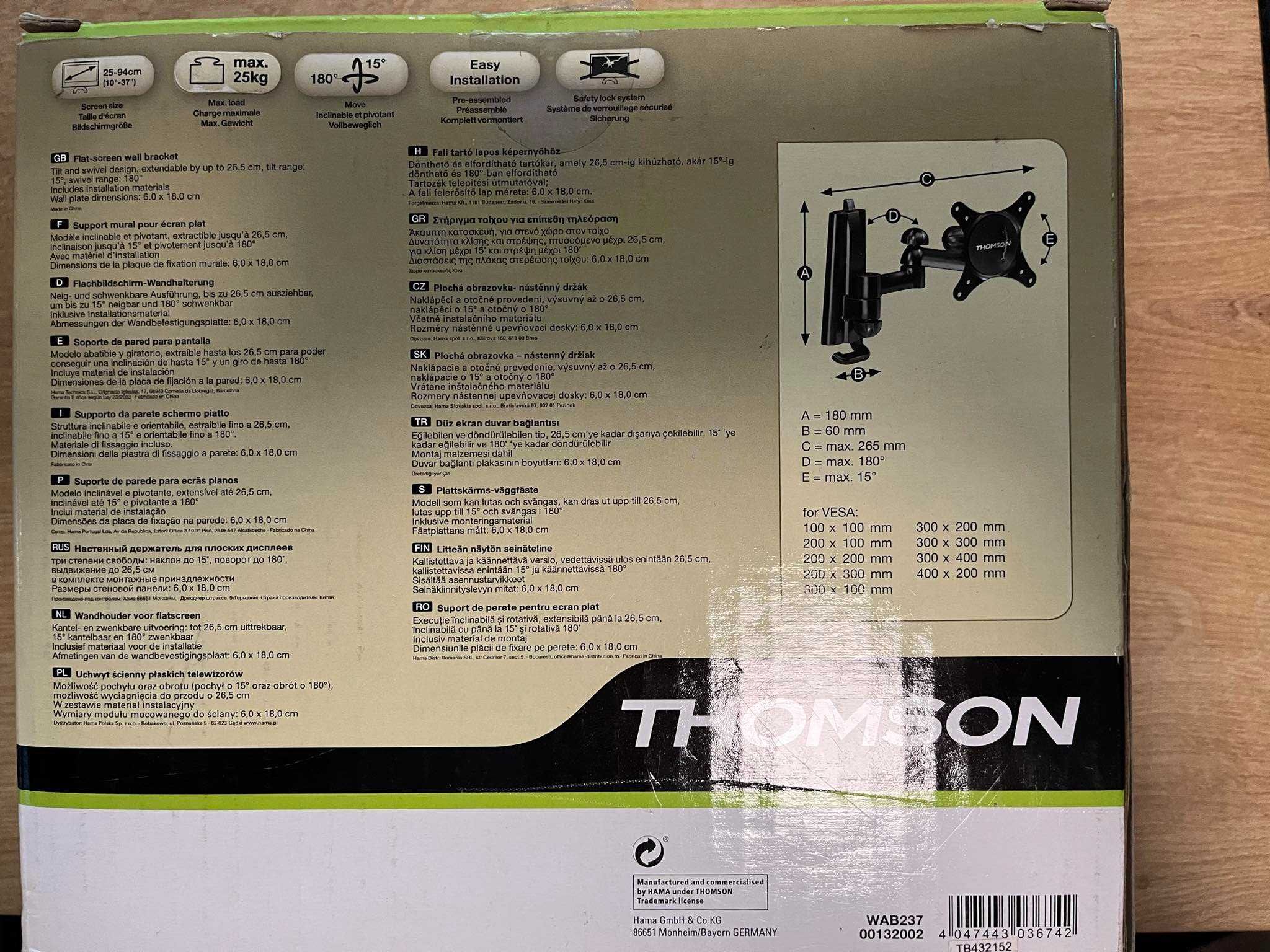 uchwyt na monitor  thomson