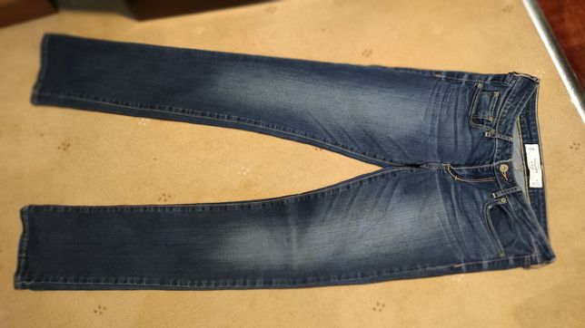 Spodnie jeansowe granatowe Abercrombie Skinny W27L33