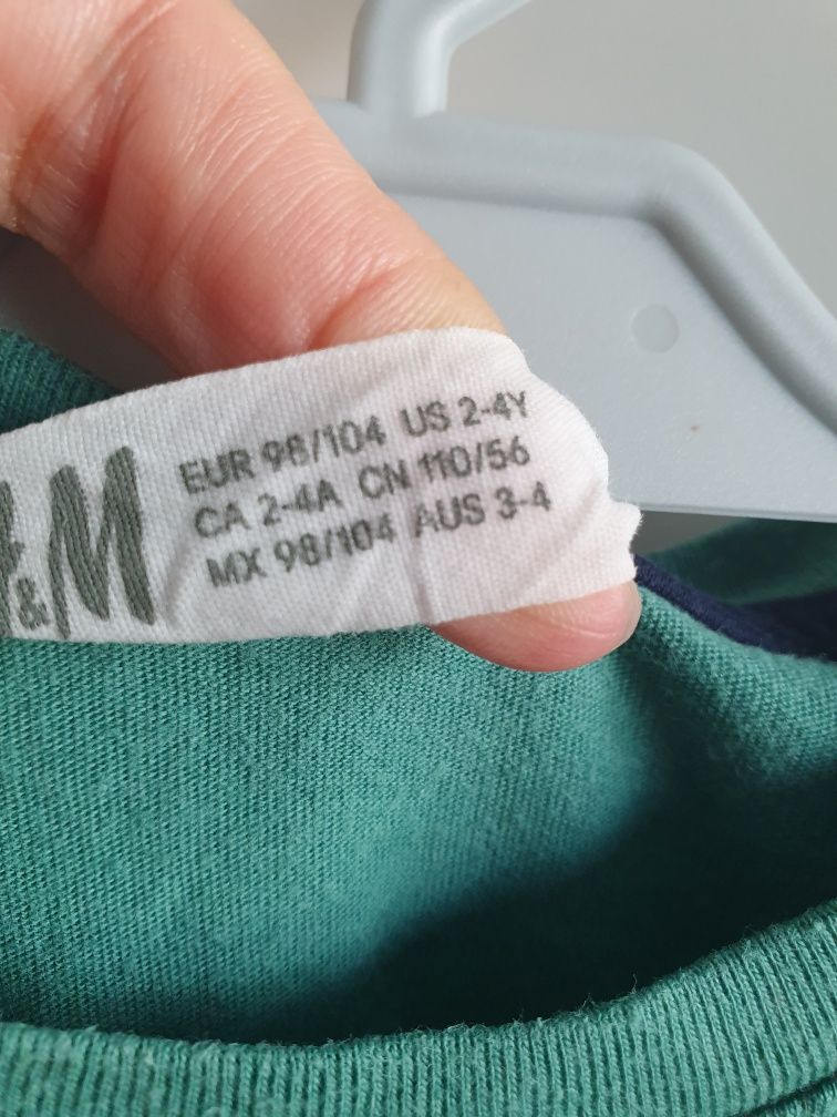 tshirt h&m krokodyl koszulka bluzka z krótkim rękawem