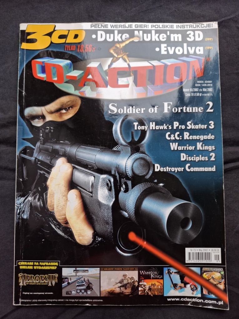 Czasopismo CD-Action numer 05/02, maj 2002 roku. Bez płyt CD.
