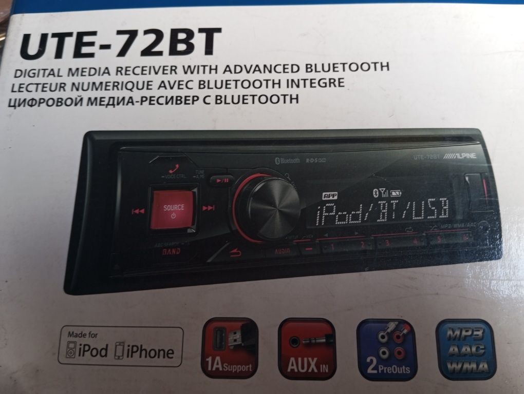 Radio samochodowe Alpina  UTE-72BT