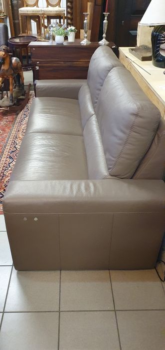 Skórzany komplet wypoczynkowy z funkcją relax 3 + 2
