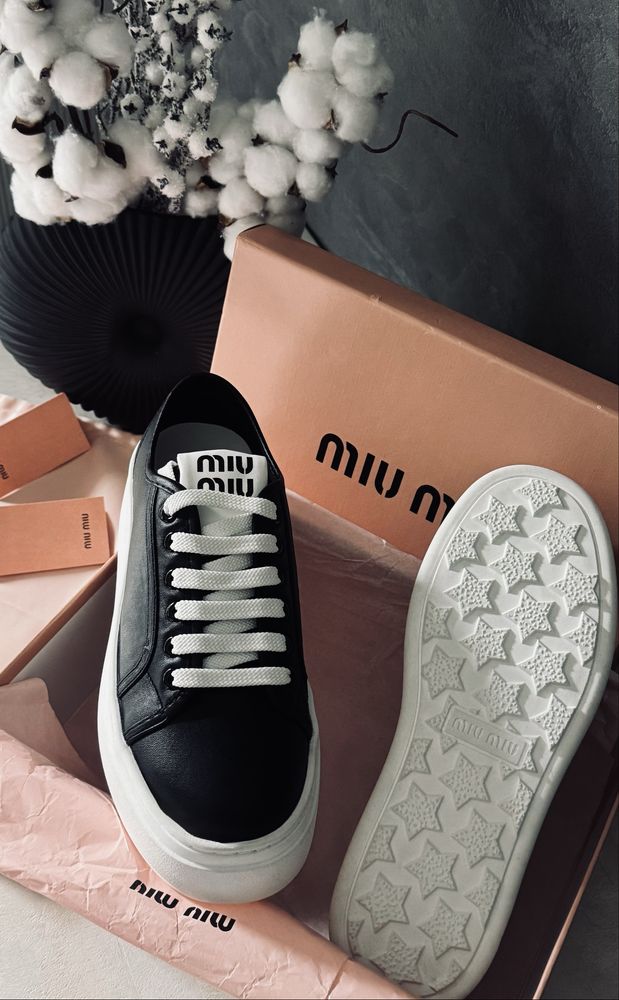 Кросівки ,кеди  міу міу ,miu miu 38,39 повномірні!