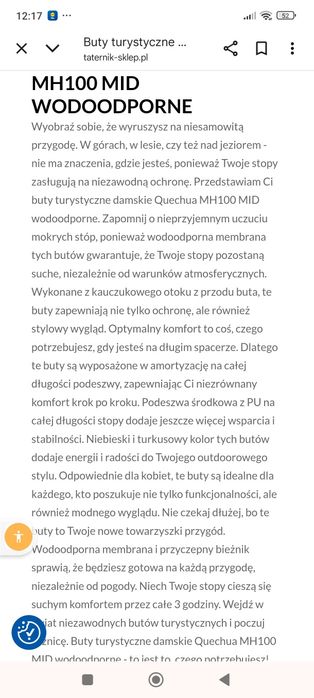 Buty turystyczne Quechua damskie nowe