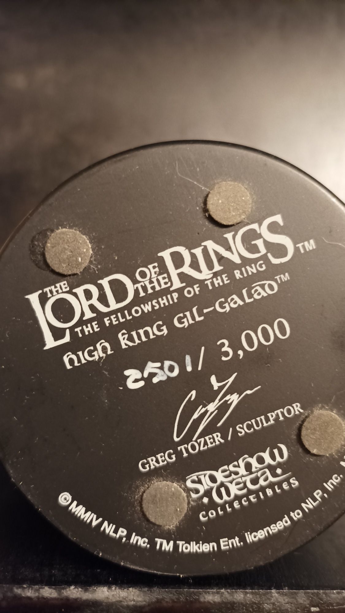 gil-Galad władca pierścieni Lord of the rings popiersie