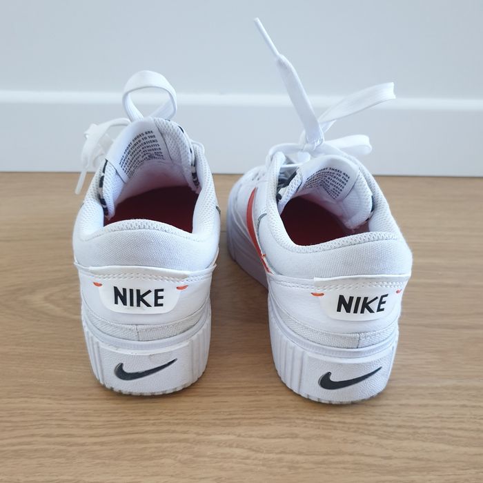 Жіночі білі кеди Nike Court Legacy Lift з леопардовим язичком