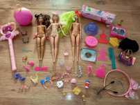 3 lalki Barbie i akcesoria