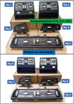 Consola Grelha de ar-condicionado BMW F10 F11 F18 2009/2017