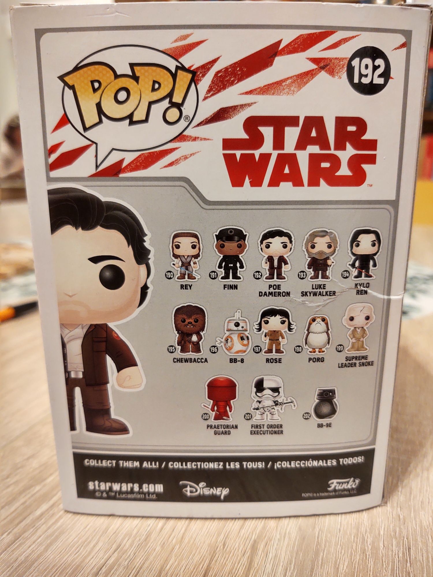 Funko Pop 192 Poe Dameron Star Wars