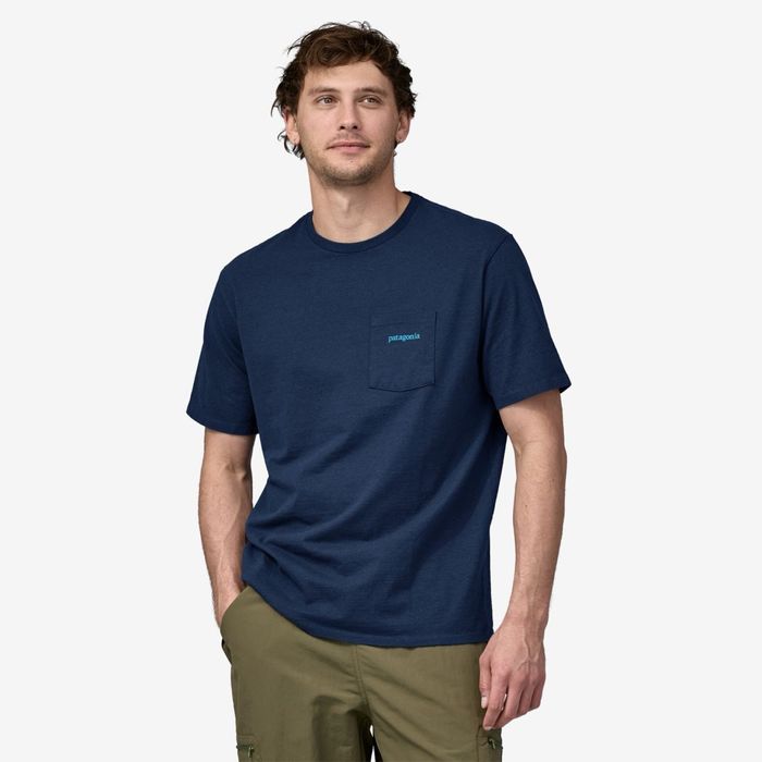 Футболка Patagonia Men's Line Logo Ridge Pocket , LMBE38511, М