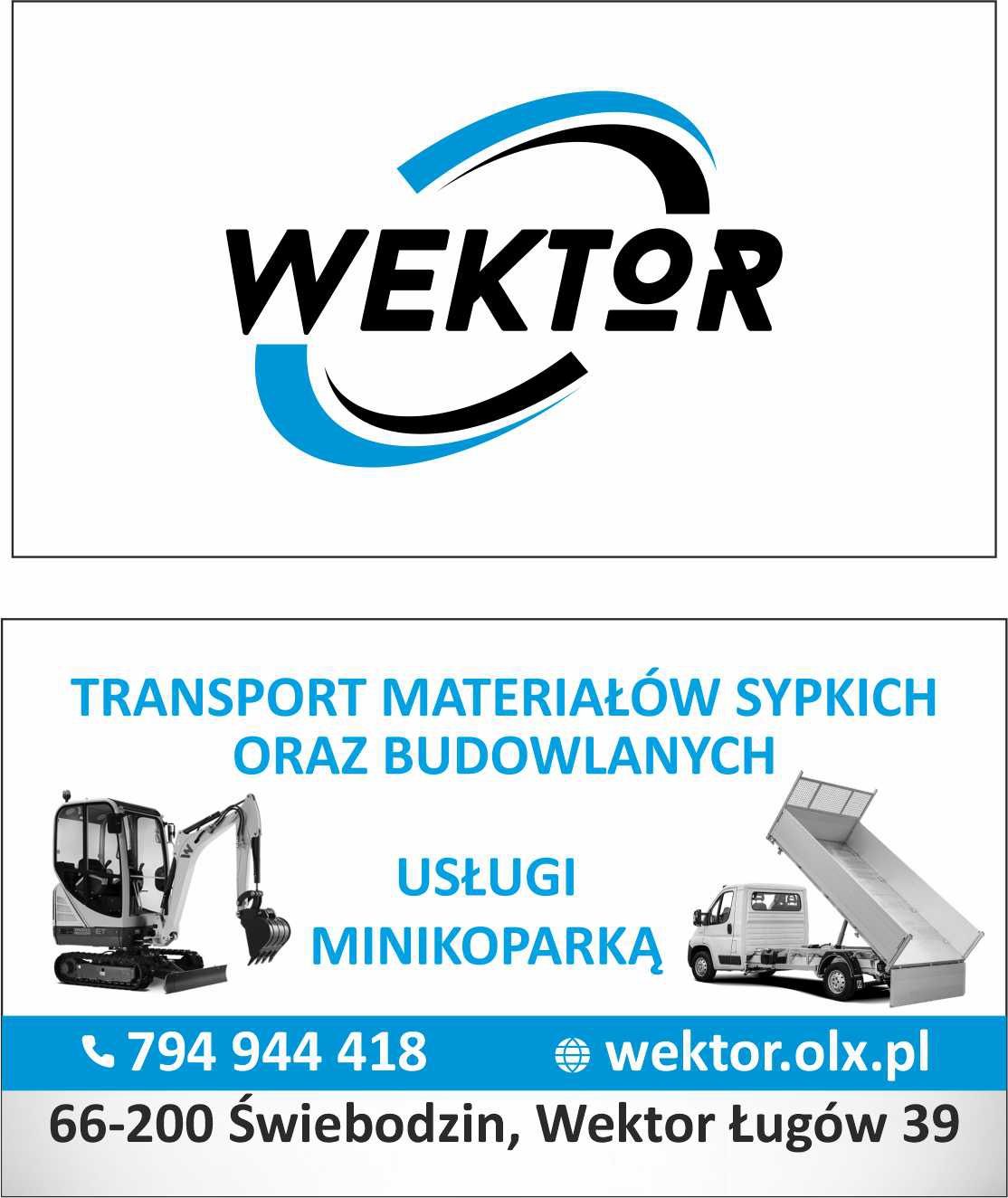 Żwir piasek 0/2 0/4 kamień  ziemia minikoparka Transport Wektor. Ługów