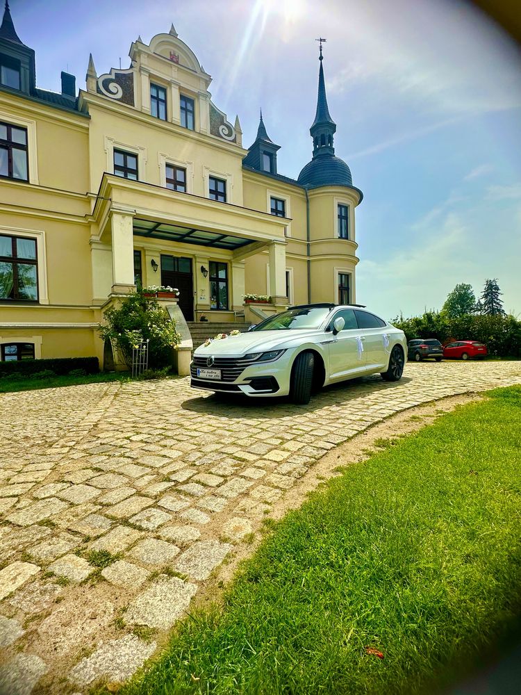 Auto do ślubu, wesela, imprezy, uroczystości, wynajem. Arteon R-Line