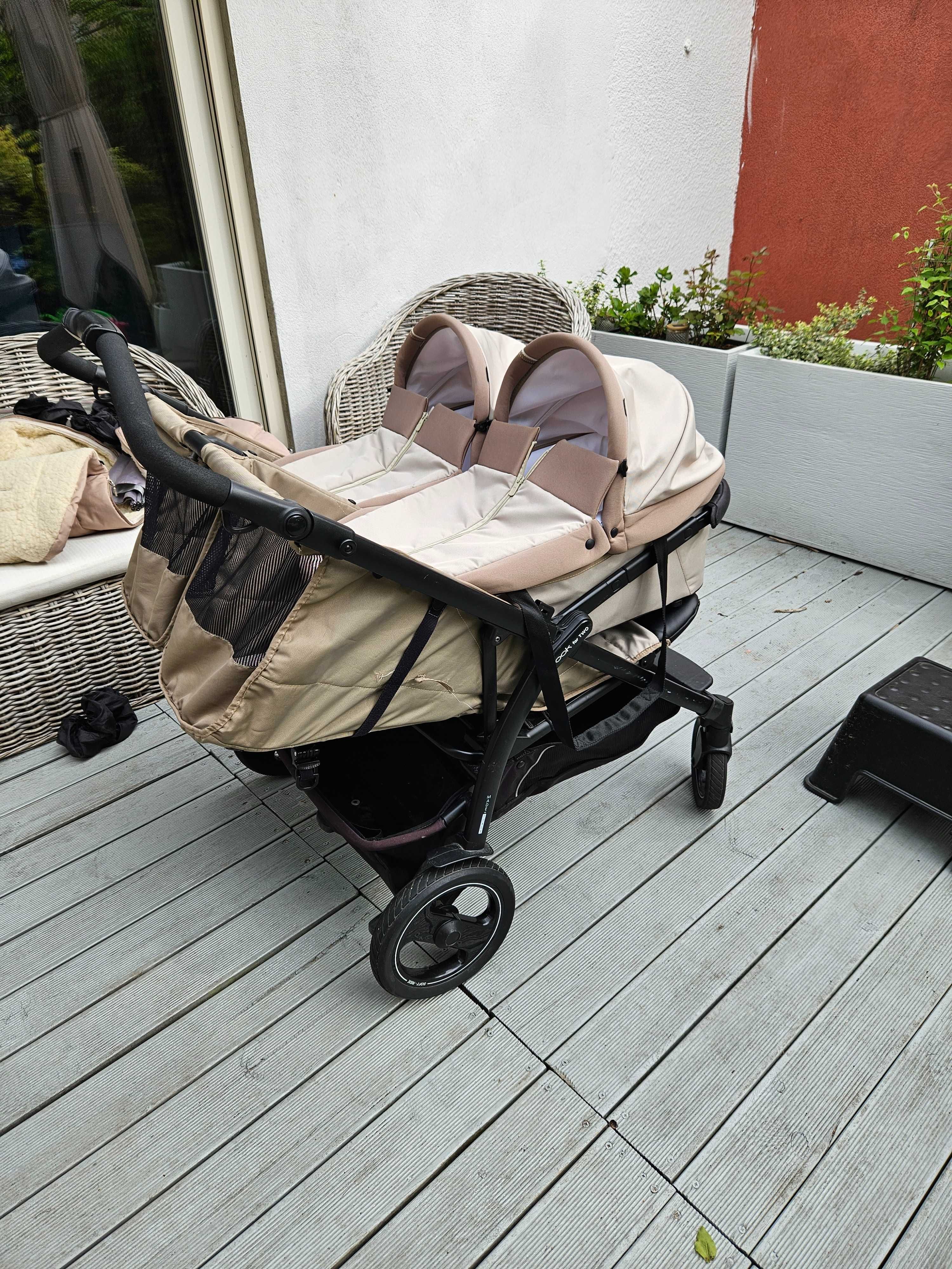 Peg Perego Book for two + gondole + 2 zimowe śpiworki