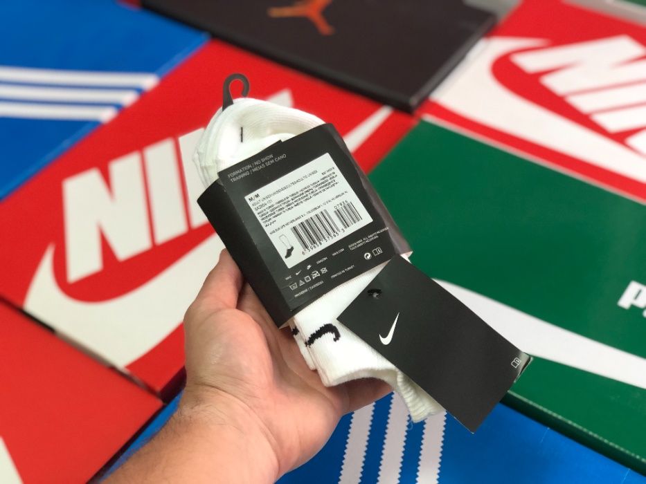 Шкарпетки Nike 3Ppk Value No Show SX2554-101 сліди білі 3 пари