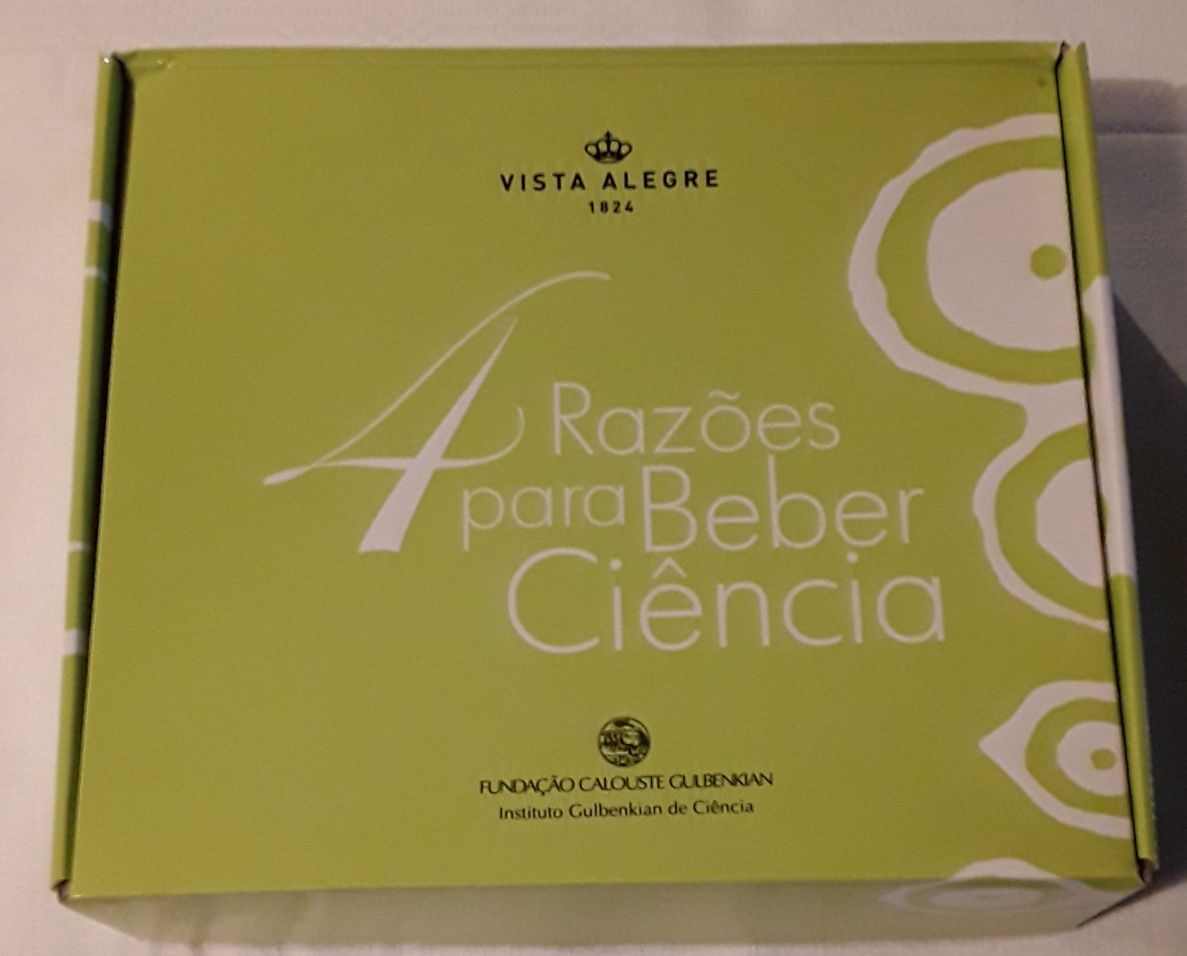 4 Chávenas de café Vista Alegre, 4 Razões para Beber Ciência