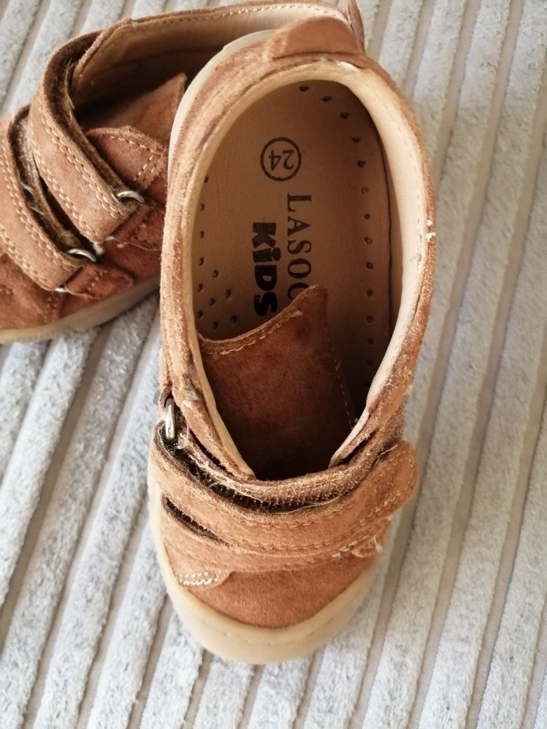 Lasocki buty dziecięce skórzane jesienne r. 24 chłopiec