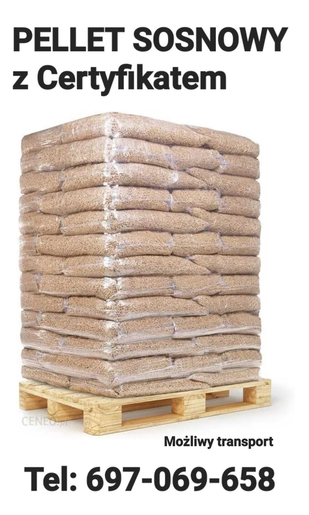 Pellet sosnowy z Certyfikatem 6mm Bezpośredni import