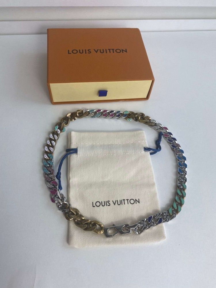 Чокер-Кольє Louis Vuitton Chain Link MP2684 Multicolor