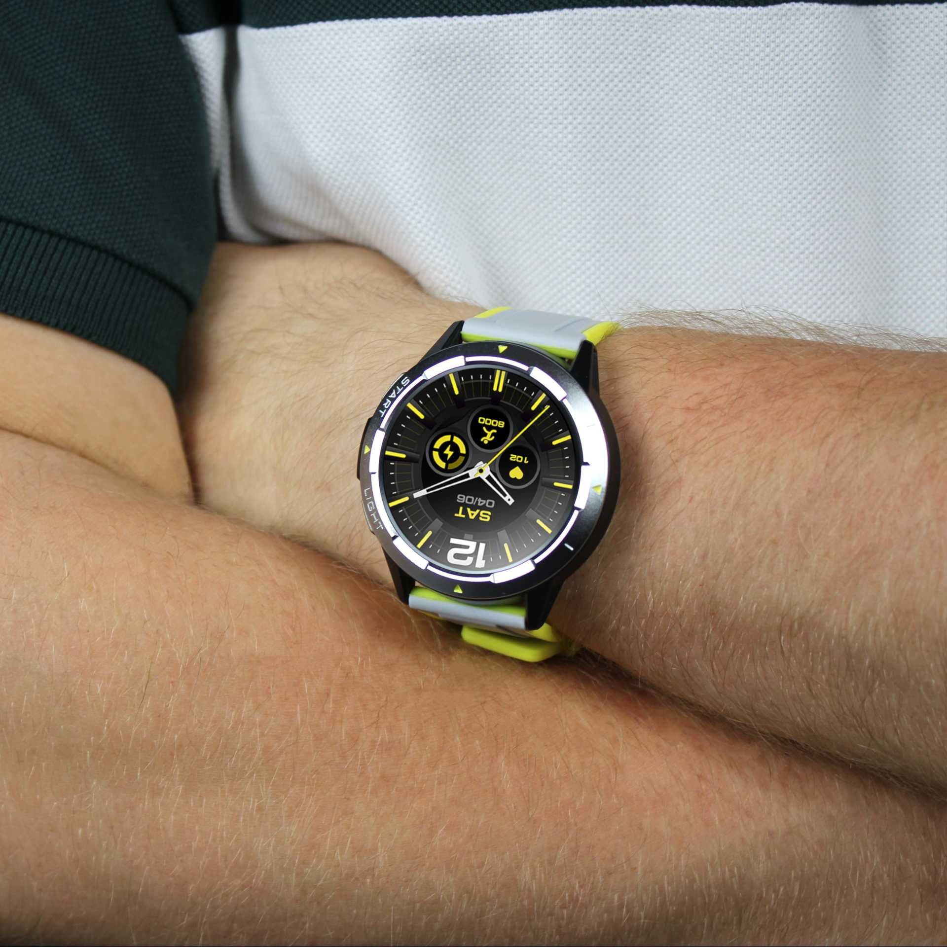 Smartwatch Zegarek Męski Menu Polskie Rozmowy Sport Powiadomienia GPS