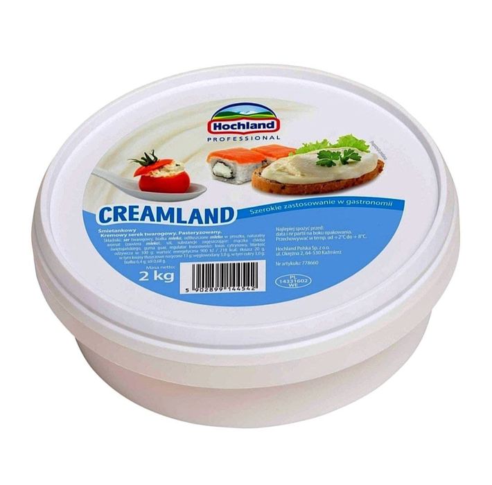 Сыр для суши Hochland Professional Хохланд Профешионал 2 кг (Канапковы