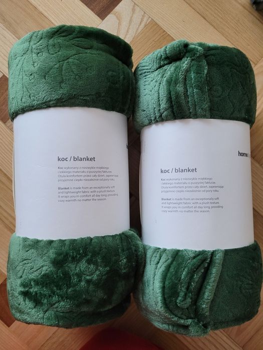 Koce home&you zielony 2 sztuki