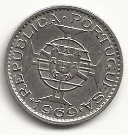 2$50 Centavos de 1969, Republica Portuguesa, Angola