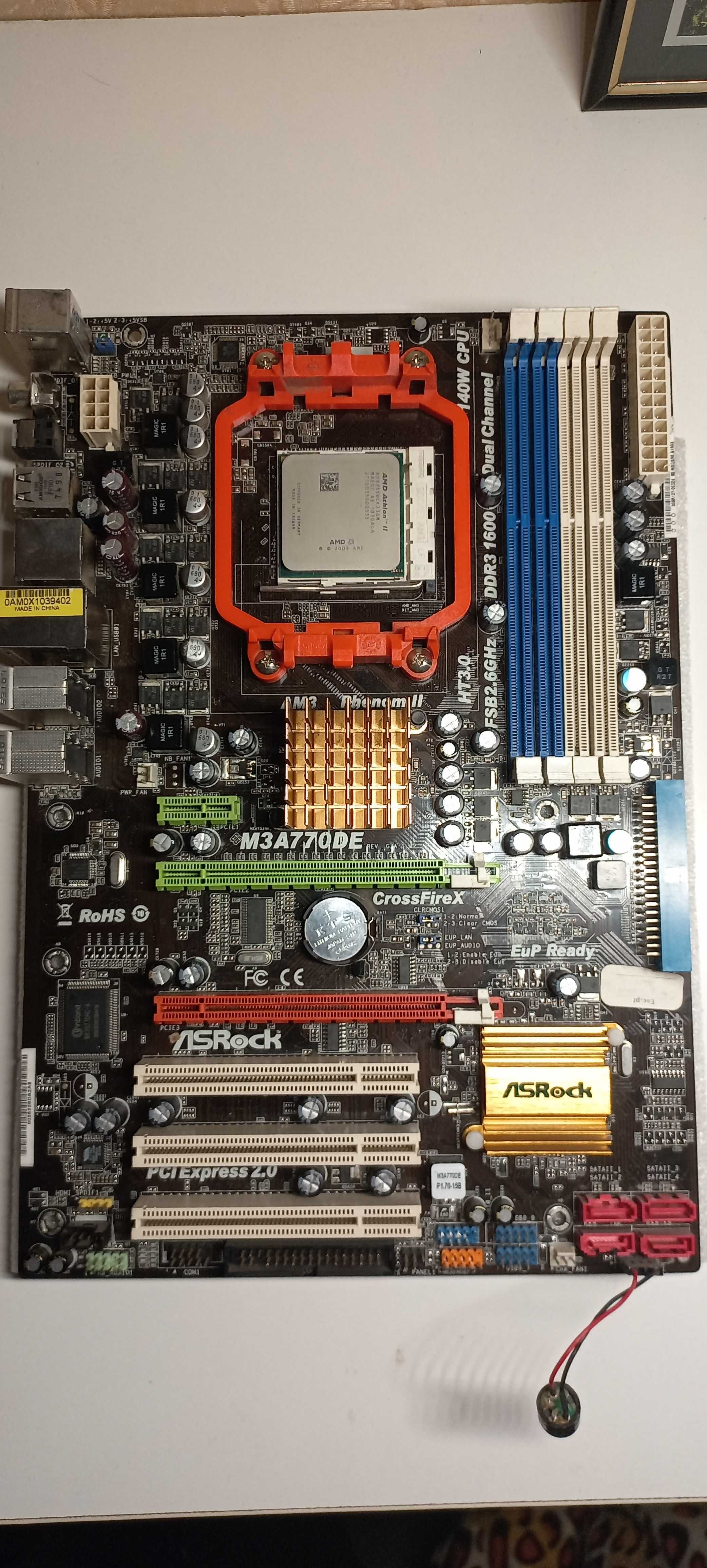 ASRock M3A770DE sAM3 + Процесор Athlon x2 255
