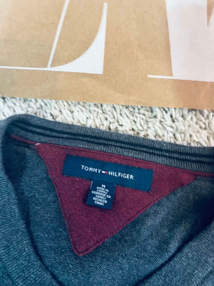 Piekny sweter tommy hilfiger M meski bawelna 100%
