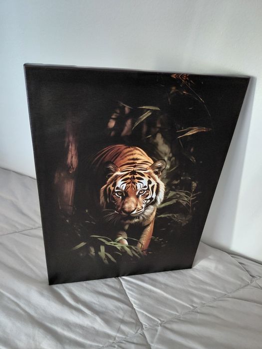 Quadro em tela tigre