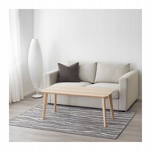 IKEA GLUMSO dywan 133x195cm lyocell szary (IKEA: 599 ZŁ) Nowy!