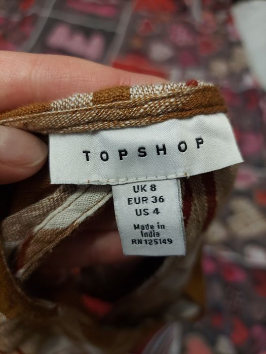 Топ в клеточку  TOPSHOP размер S