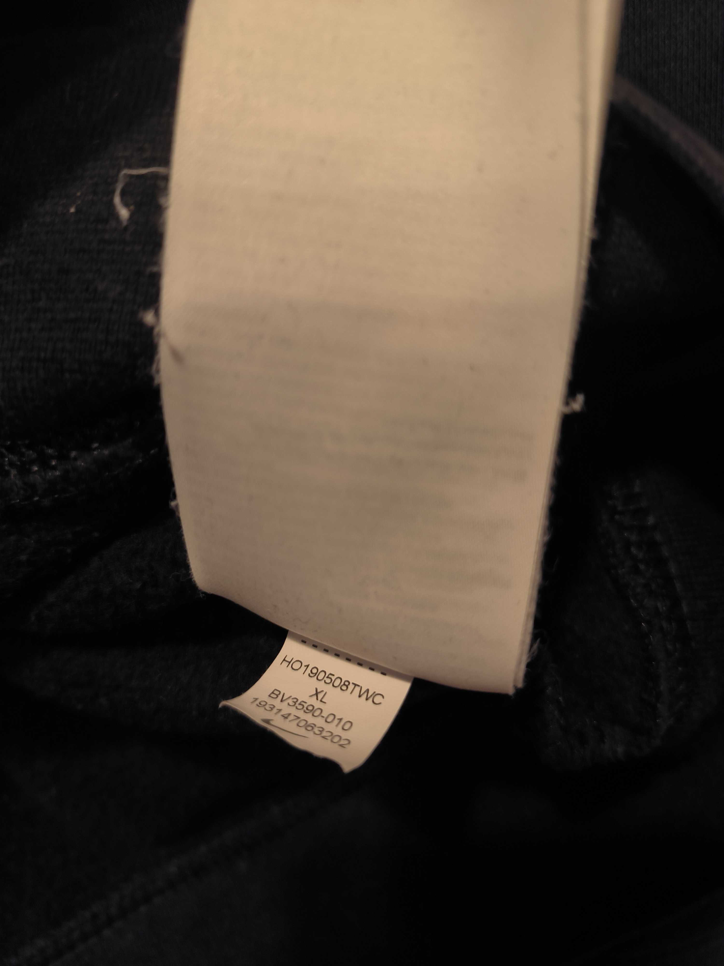 Bluza Rozpinana z Kapturem Nike Air Małe Logo Czarna Zip Hoodie