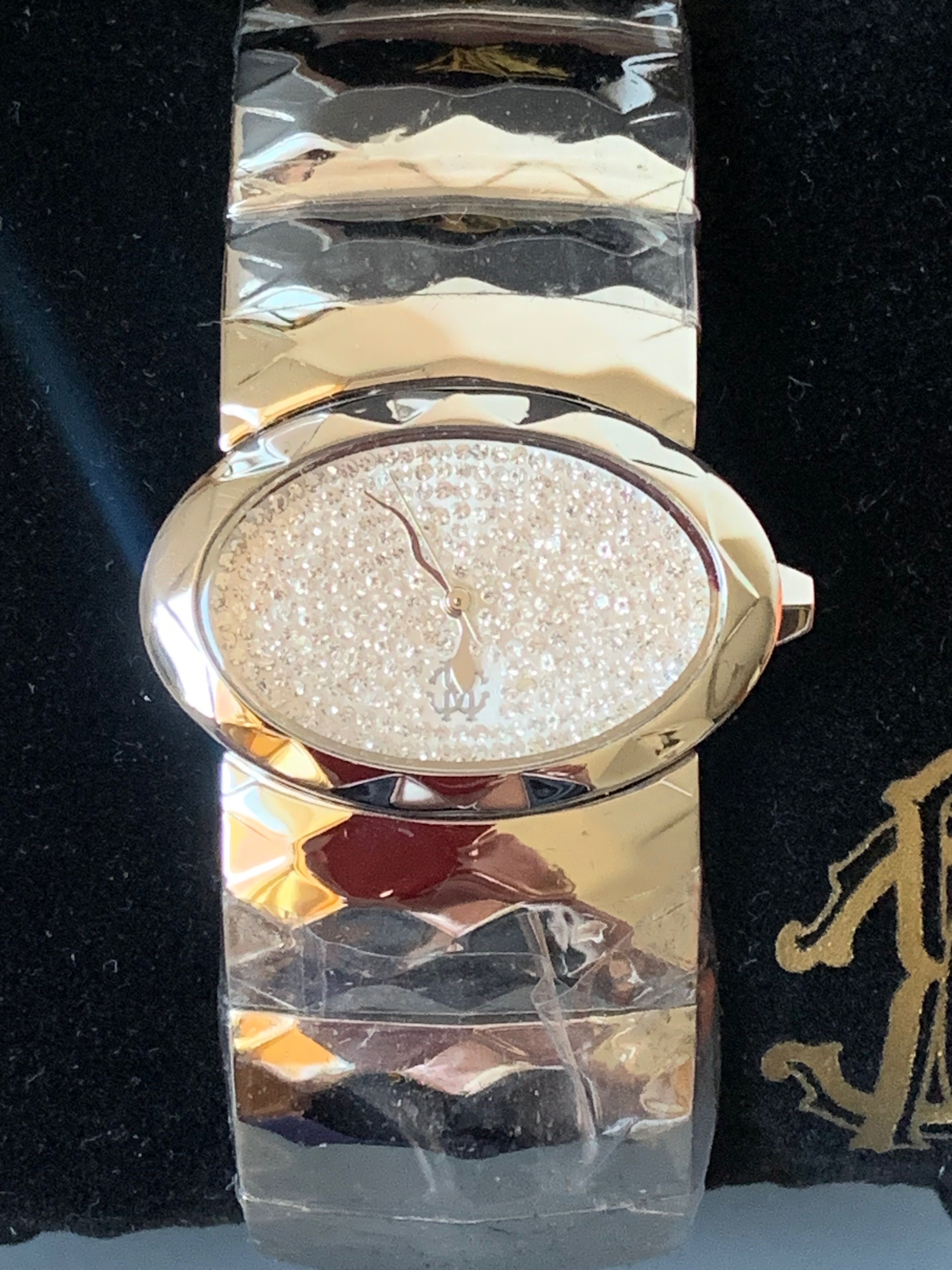 Годинник Roberto Cavalli з кристалами Swarovski у срібному кольорі