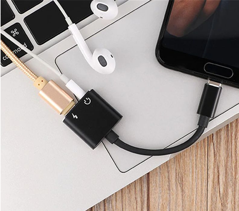 Adaptador NOVO para carregar e ouvir música ao mesmo tempo