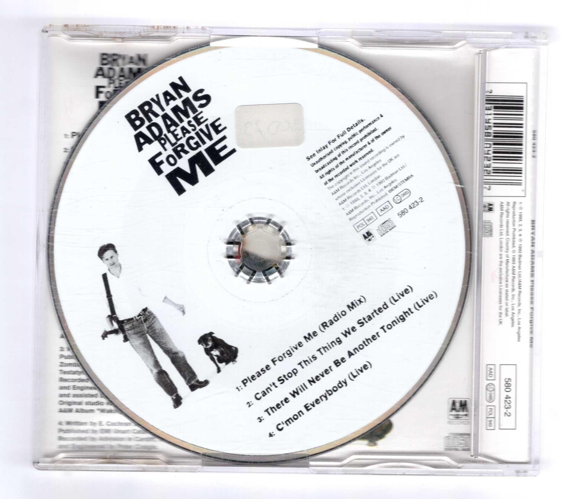 Bryan Adams - Please Forgive Me (CD) Singiel