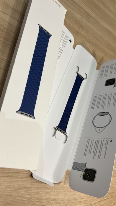 Apple Watch opaska 38/40/41 - Atlantic Blue Braided Solo Loop rozm. 4