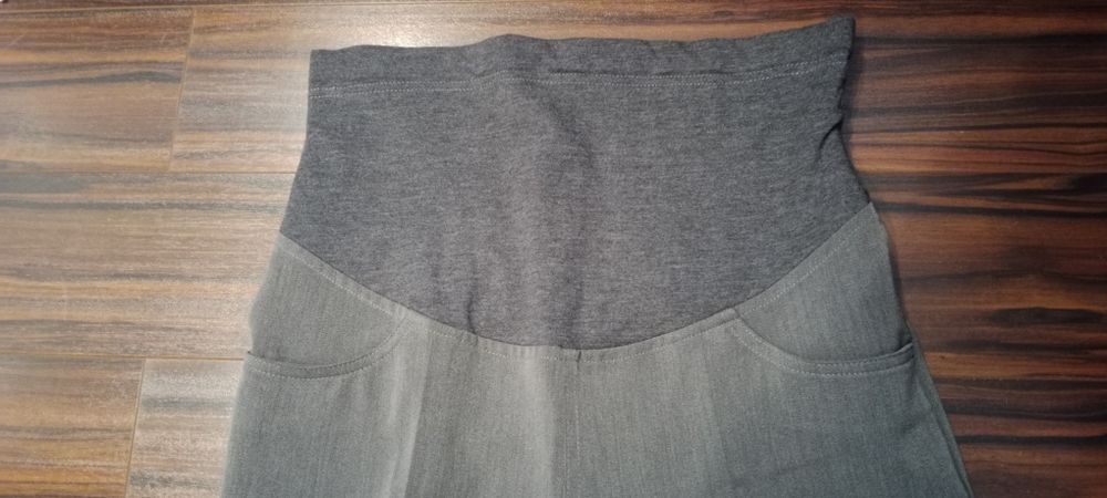 Spodnie ciążowe eleganckie na kant. Rozm.s