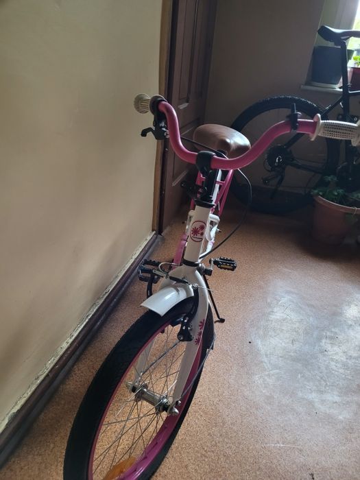 Rower dla dziecka BMX Daisy 20" biało-różowy