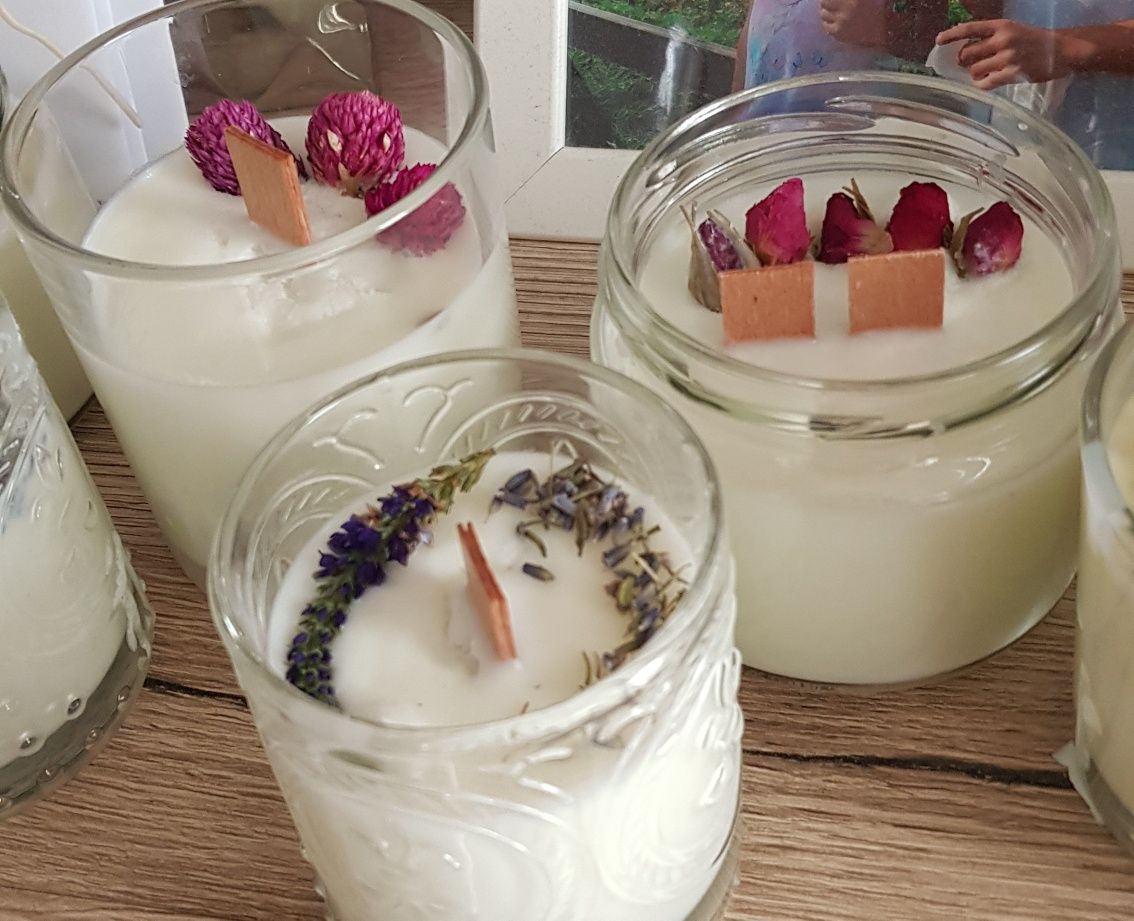 Świece naturalne wosk sojowy