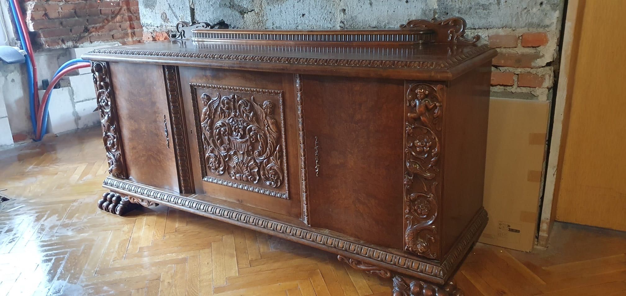 Komoda holenderska z litego drewna