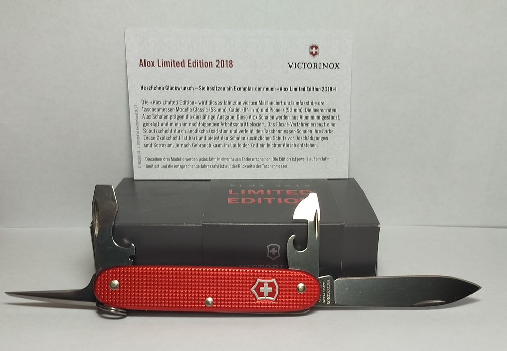VICTORINOX Pioneer Alox Limited Edition 2024,2023,2021,2018