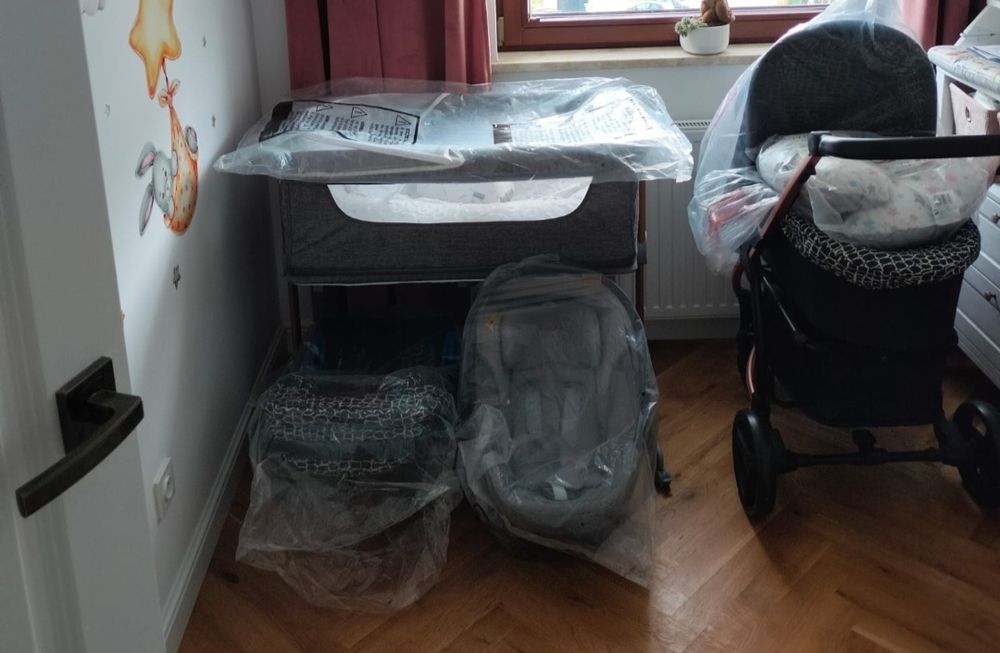 Wózek 3w1 My babiie mb200 grey