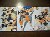 zestaw 3 książek manga Haikyu!! część 1, 2 i 3