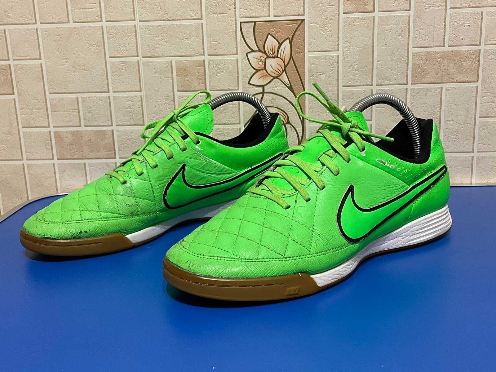 Бампы футзалки 41.5 Nike Tiempo Genio Leather IC кожа футбольные