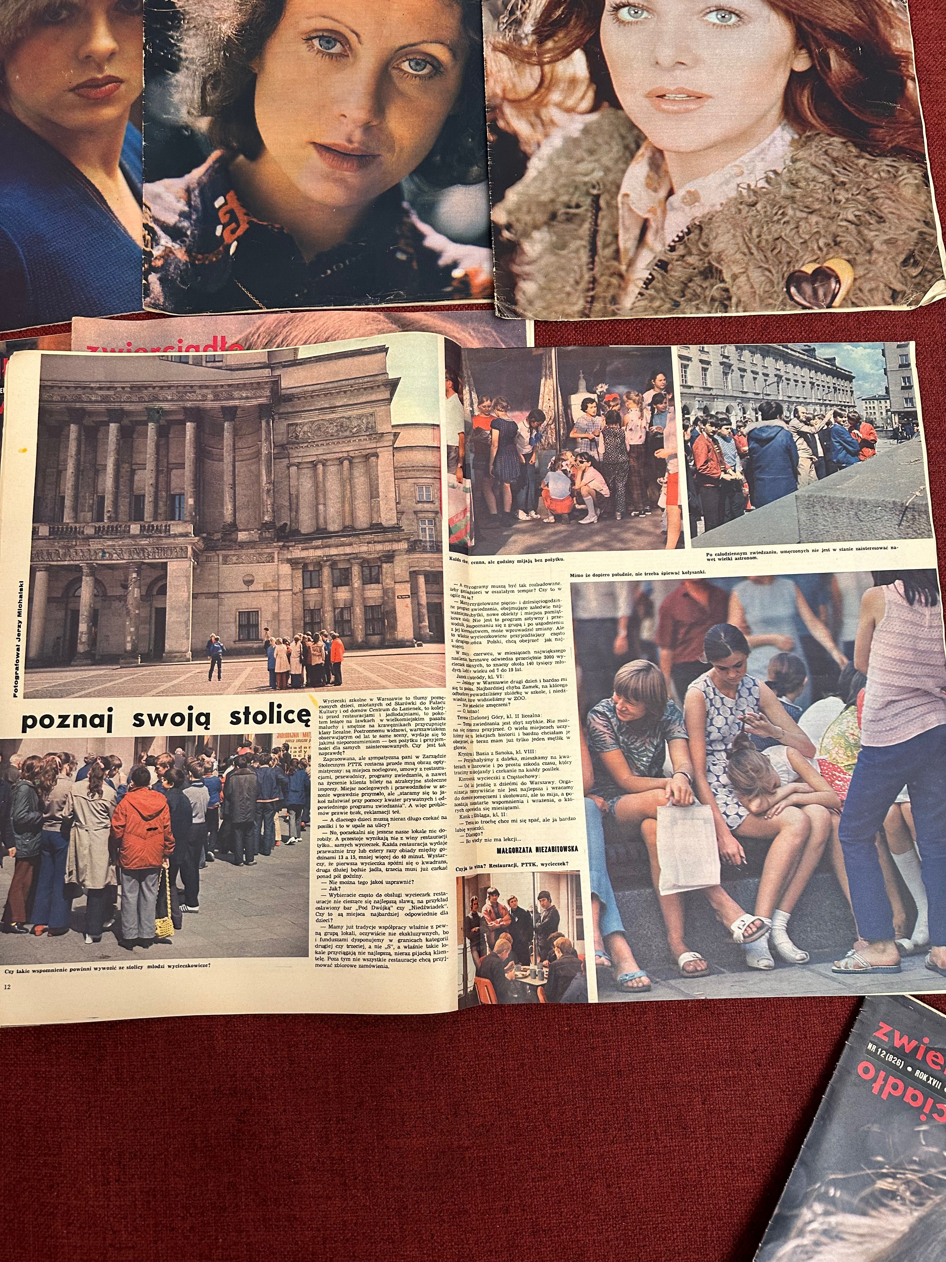 Stare czasopisma z lat 1971 - 1975 roku!! Oryginał!! ZWIERCIADŁO