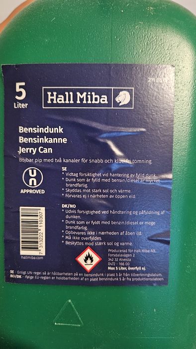 Kanister 5l paliwo, dieael