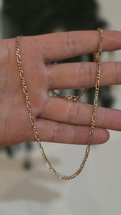 Złoty łańcuszek figaro