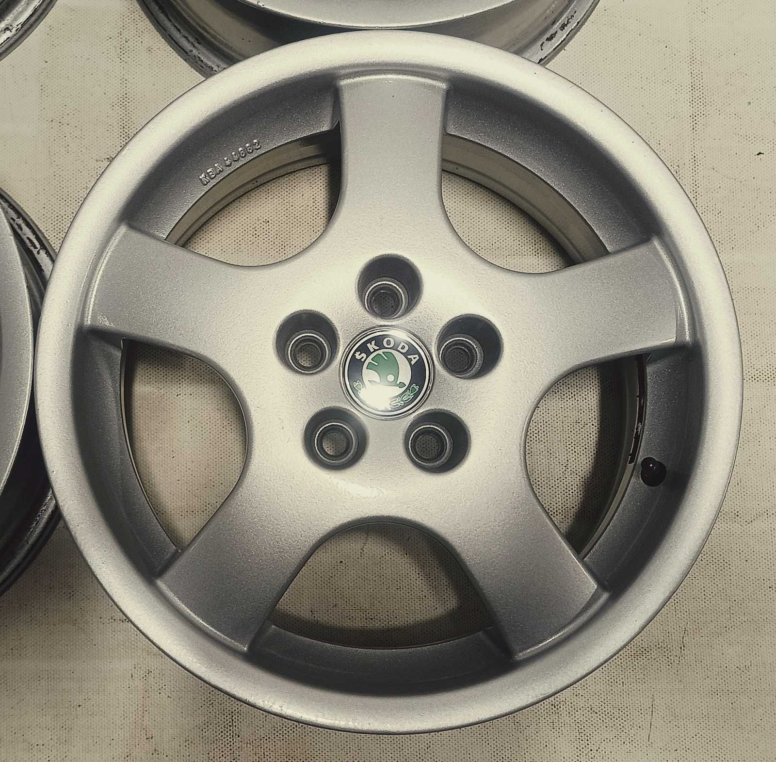 Alufelgi 15" SKODA 5x100 6.5J ET35 Octavia Fabia Roomster Felgi