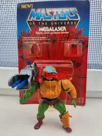 he man MOTU Man At Arms + Megalaser z pudełkiem